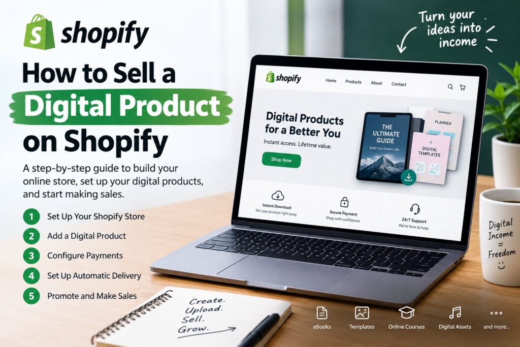How to sell a digital product on Shopify