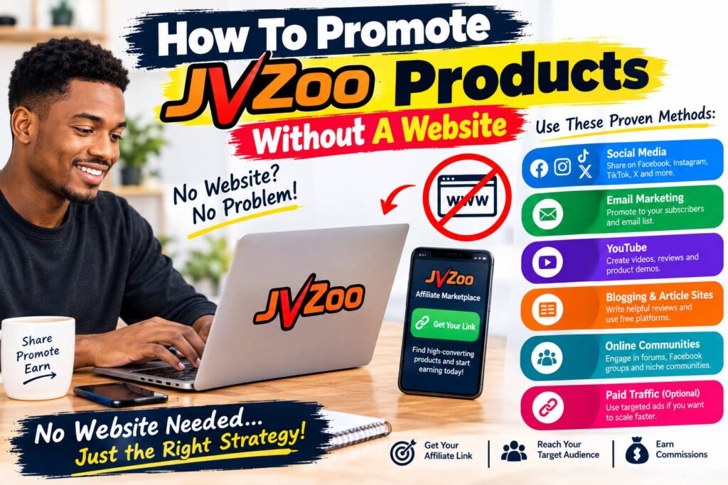 How to promote JVZOO products without a website