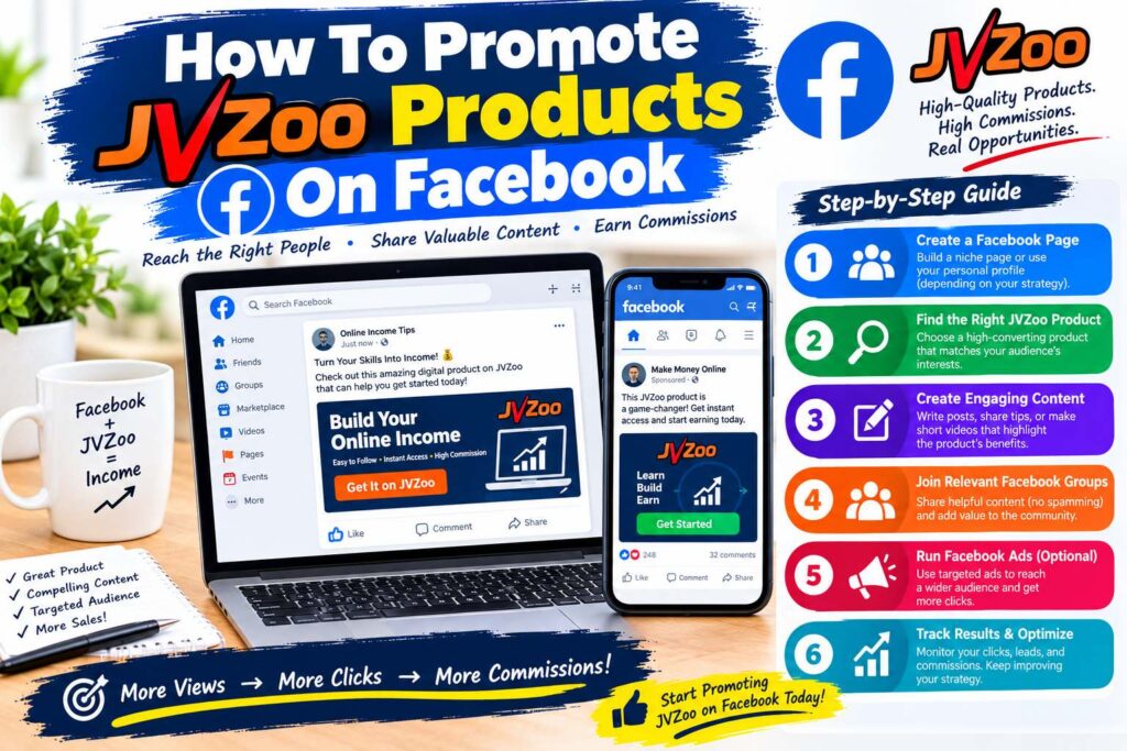 How to promote JVZOO products on Facebook