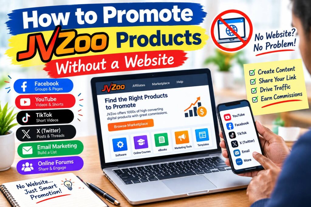 How to promote JVZOO products without a website