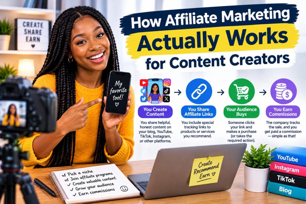 How Affiliate Marketing Actually Works for Content Creators

